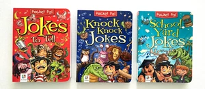Hinkler Pocket Pal Paperback Books x 3 Bundle Knock Knock Jokes & Jokes VGC - Picture 1 of 12