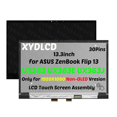 13" for ASUS ZenBook Flip 13 UX363 UX363E UX363EA FHD LCD Touch Screen Digitizer - Image 1 of 4