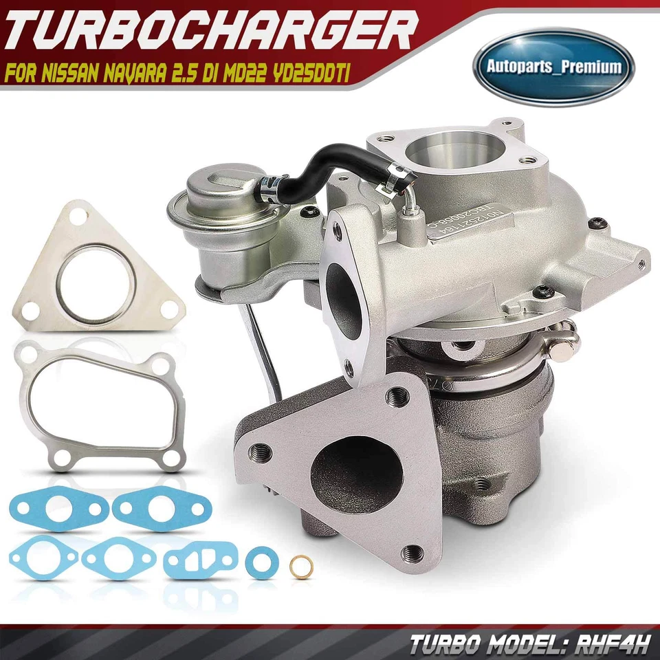 Turbocompresor para Nissan Navara 2.5 DI MD22 YD25DDTi X-Trail Frontier diésel MD22 Foto 1 de 4