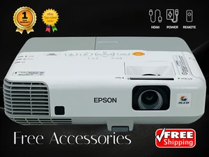 Proyector 3LCD Epson PowerLite 905 restaurado 3000 ANSI HDMI HD 1080i paquete - Imagen 1 de 10