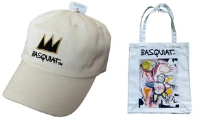 NEU Primark X Jean Michel Basquiat limitierte Auflage Baseball Papa Kappe/Tragetasche - Bild 1 von 11