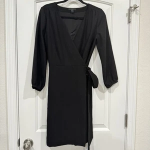 J. Vestido envolvente negro Crew para mujer talla 20 - Imagen 1 de 8