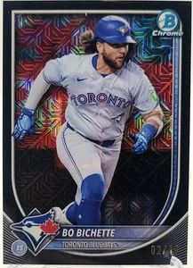 2025 Bowman Chrome Bo Bichette Black Mojo 2/10 SSP Toronto Blue Jays 🔥🔥⚾️⚾️⚾️ - Picture 1 of 8