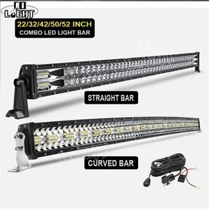 22 32 42 52 pouches Barre LED Phare de Travail Combo Offroad Camions Lumineuse - Imagen 1 de 23