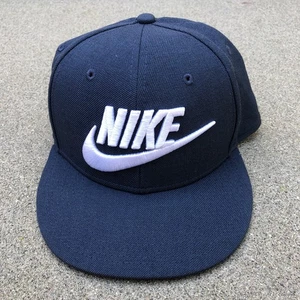 NIKE True Snapback Hat Men's One Size Blue Adjustable Cap Embroidered - Picture 1 of 6