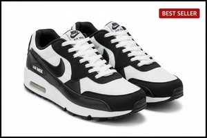 DX3666 100 Nike Air Max Solo Negro Blanco Negro Platino Puro EE. UU. 9,5 Hombres/11 Mujeres - Imagen 1 de 8