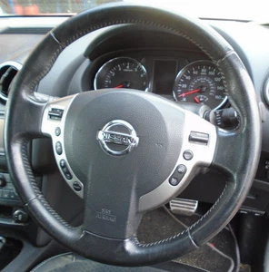 13 NISSAN QASHQAI J10 1.6 STEERING WHEEL WITH SRS & CONTROLS 10-13 BREAKING CAR - Picture 1 of 7