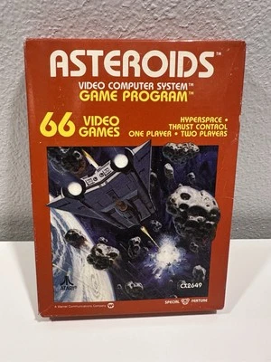 VINTAGE *NEW* Atari 2600: Asteroids 1981) CX2649  Early Print Box SEARS - Image 1 of 4