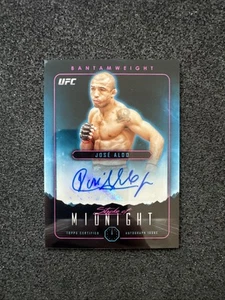 2024 Topps Midnight UFC Jose Aldo Stroke Of Midnight Auto SMA-JAO Featherweight - Picture 1 of 2