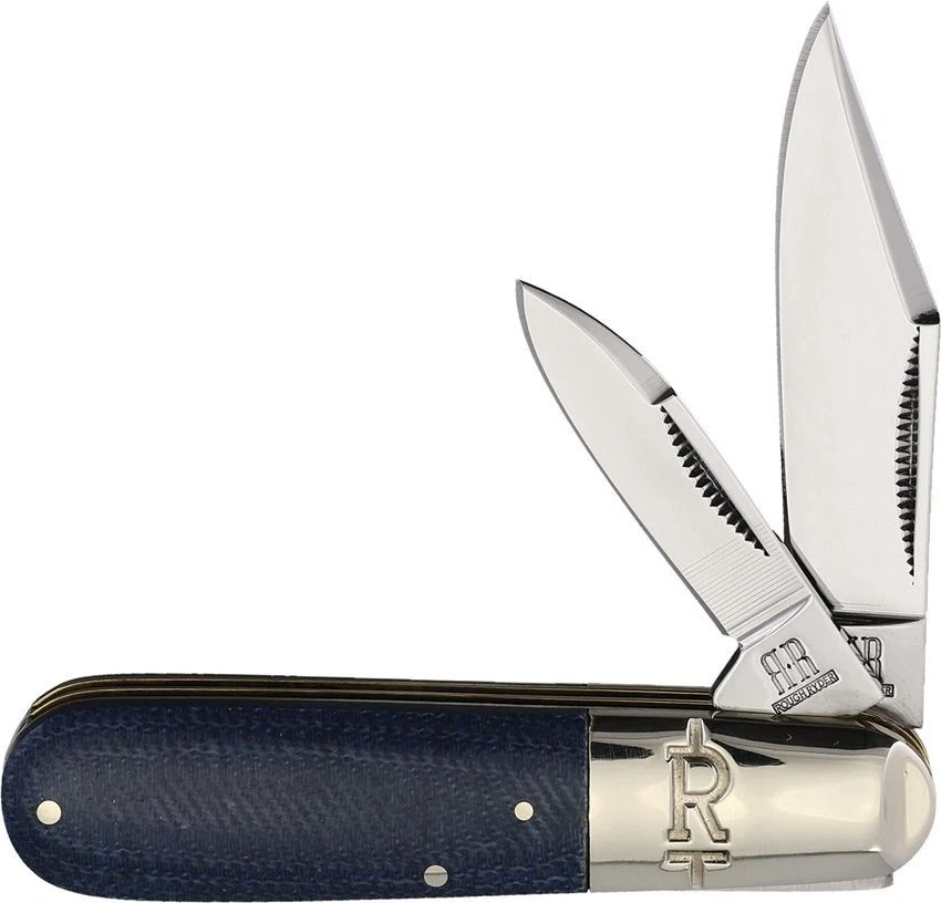 BLUE RIDGE KNIVES, INC Rough Ryder Rider Messer Denim Series Barlow Slipjoint Micartagriff 440A Stahl