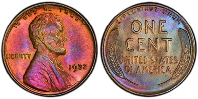 1932 1c ICG MS 66 RB ~ COLORDUL GEM LINCOLN CENT - Image 1 of 4