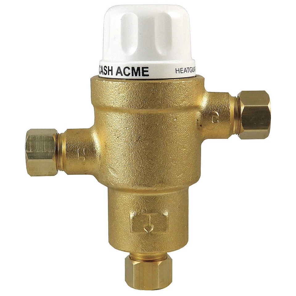 CASH ACME HG145 Mini Thermostatic Mixing Valve,3/8in. 20RH70 - Image 1 of 1