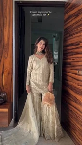 Paquistaní Salwar Kameez Listo Para Usar Vestido Trajes Eid Fiesta Bollywood Boda XL - Imagen 1 de 8