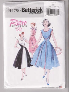 4790 BUTTERICK Retro '52 - Wrap DRESS - Sz 16/18/20/22 B 38-44" - Picture 1 of 2
