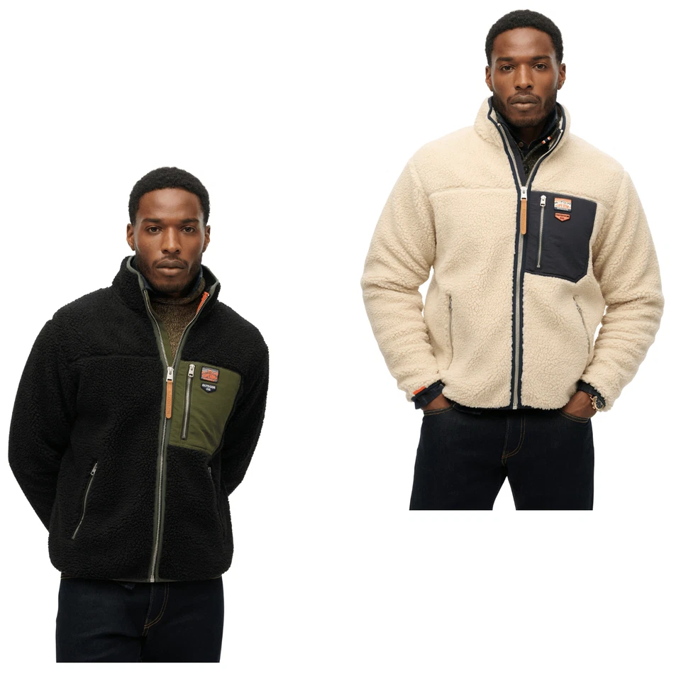 Superdry Mens Vintage Retro Full Zip Fleece - Image 1 of 1