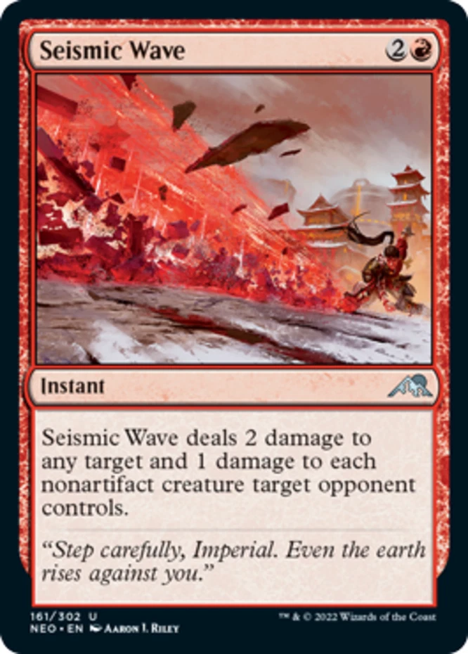 x1 Seismic Wave - Kamigawa: Neon Dynasty - NM - MTG - Image 1 of 1