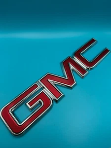 OEM 2014 - 2019 GMC Sierra 1500 2500 3500 Rear Tailgate Emblem Badge 23122158 - Picture 1 of 6
