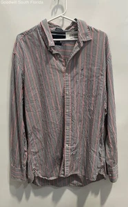 Tommy Hilfiger Mens Multicolor Striped Cotton Long Sleeve Dress Shirt Size XL - Picture 1 of 5