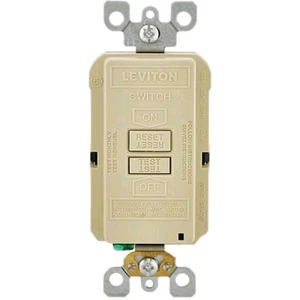 Leviton Commercial SmartLockPro 20 Amp GFCI con Luz Indicadora LED - Marfil - Imagen 1 de 7