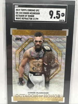 Conor Mcgregor 2019 Chrome Octagon of Honor Wave Refactor 37/99 SGC-9.5 UFC- S-2 - Image 1 of 2