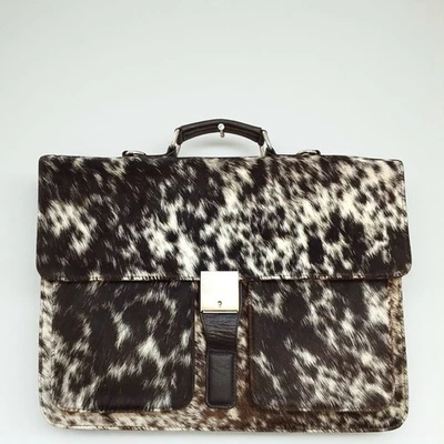 Bolso para portátil de cuero de vaca hecho a mano - duradero y elegante y bolso de negocios Foto 1 de 4
