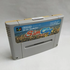 SimCity pre-owned Nintendo Super Famicom SFC SNES Tested - Picture 1 of 8