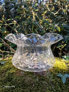 STYLISH ART NOUVEAU GLASS VASE / BOWL, POSSIBLY STUART - Picture 1 of 9