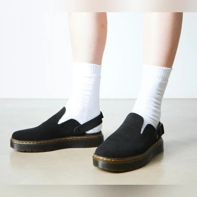 Dr. Martens черная замша Carlson мулы унисекс женщины 8 | мужчин 7 - Изображение 1 из 4