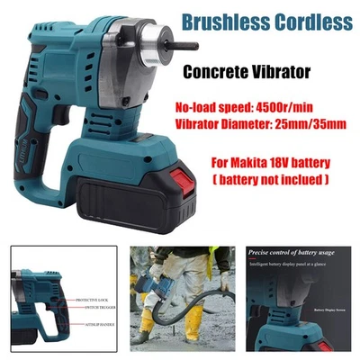 Handheld Cordless Concrete Vibrator For Makita 18V No Battery Cement Vibrating - Image 1 of 4