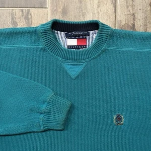Vintage 90s Tommy Hilfiger Crest Golf Sweater - Picture 1 of 8