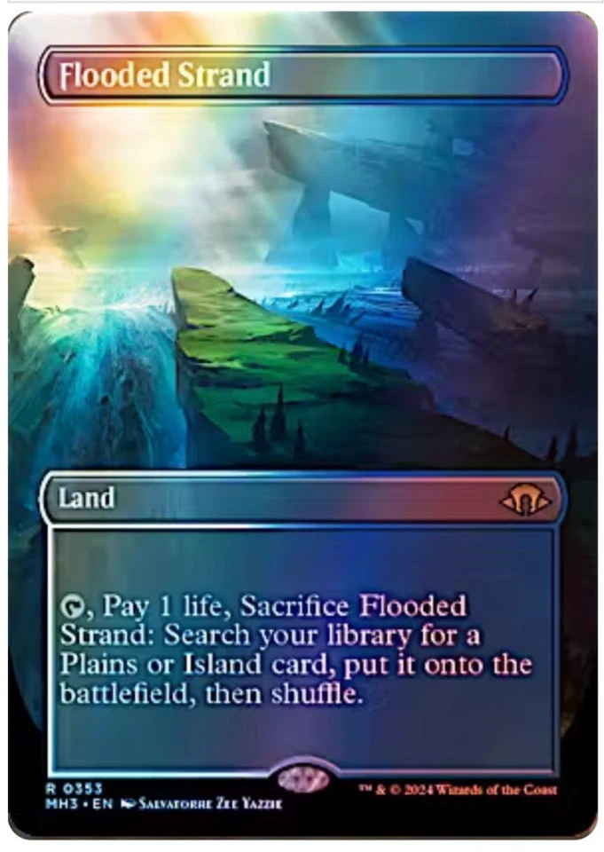 Flooded Strand (Borderless) Modern Horizons 3 Foil - NM/M - Image 1 of 1