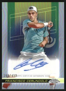2024 Topps Chrome Tennis Autographs I Refractor #TCAFCO Francisco Cerundolo /499 - Bild 1 von 2
