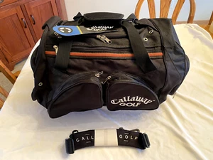CALLAWAY Golf Sport Duffel Bag w/ Del Mar Logo Charcoal Nylon NWT +FAST SHIP! - Picture 1 of 7