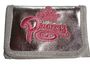 Child's Wallet with PRINCESS Motif- Metallic Silver - FAST SHIPPING !!! - Picture 1 of 2