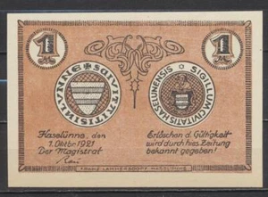 Hasselünne - Ciudad - 1x dinero de emergencia - L 565.b - G/M 583.2 - billete individual - Imagen 1 de 1