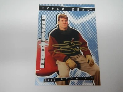 1994-95 Upper Deck Hockey Be A Player Joel Otto #69 Auto - Image 1 of 4
