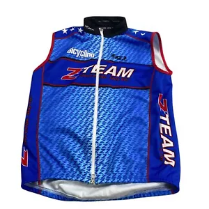 Louis Garneau Z Team Large Men's? Cycling Vest Blue - Picture 1 of 7