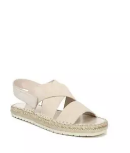 NIB Vince Tenison Espadrille Sandal Sandstone 6M Slingbacks Women's - Picture 1 of 6