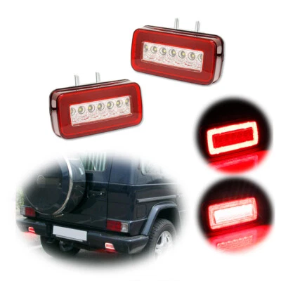 Red LED Rear Fog Reverse Light For 1986-2018 Mercedes W463 G-Class G550 G500 G55 - Image 1 of 4