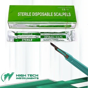 Disposable Scalpel Blades| #15 Sharp, Tempered Stainless-Steel Blades | Sterile - Picture 1 of 3