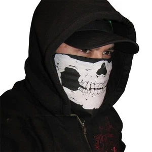 NUEVO BRAGA DISEÑO CALAVERA BLANCA PARA CUELLO CARA MOTO BICICLETAS RUNNING SKI - Imagen 1 de 11
