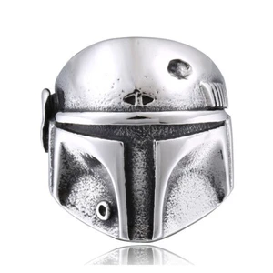 Anillo de soldado de guerra soldado de la muerte acero inoxidable para hombres casco robot motociclista anillo punk - Imagen 1 de 6