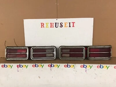 1973 73 Pontiac Catalina Bonneville lanterna traseira CONJUNTO ESQUERDA DIREITA FABRICANTE DE EQUIPAMENTO ORIGINAL - Imagem 1 de 4