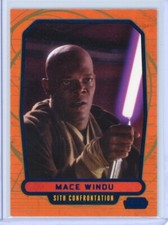 2013 Topps STAR WARS Galactic Files 2 MACE WINDU Blue Foil Parallel #018/350