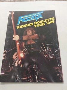 Accept Russian Roulette 1986 Tour Programme - Imagen 1 de 10