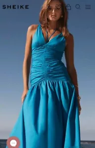 SHEIKE BLUE GORGEOUS "ISLA" FIT N FLARE MAXI DRESS SIZE 18. BNWT RRP $189.99 - Picture 1 of 12