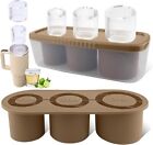 Silicone Ice Mold Ice Cube Tray w/Lid &Bin for Stanley 40oz Tumbler Cup BPA-free