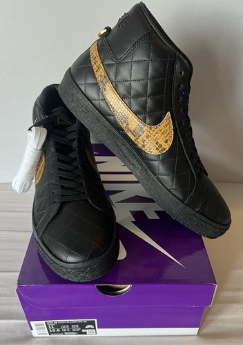 Taglia 11 Blazer Nike Zoom Mid QS SB x Supreme nero pelle di serpente 2022