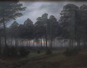 Print or Canvas - The Evening by Caspar David Friedrich - Picture 1 of 1