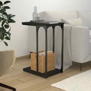 vidaXL Beistelltisch Schwarz 40x30x60 cm Holzwerkstoff - Bild 1 von 8